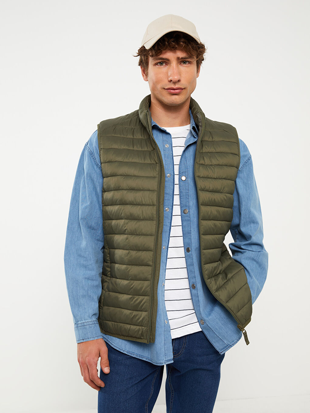 Mens slim fit puffer vest new arrivals