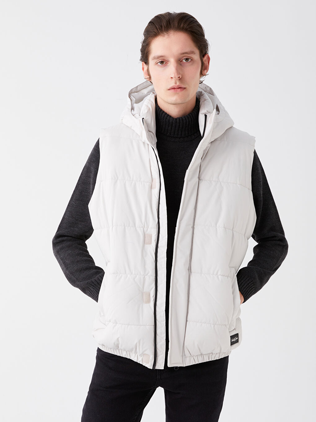 White down vest mens store