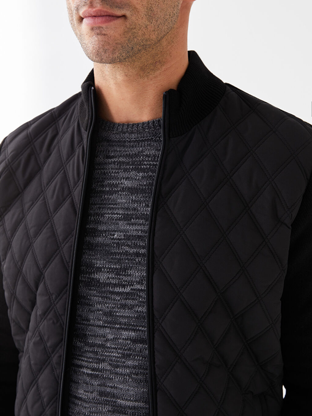 LC WAIKIKI Regular Fit Funnel Neck Men's Knitwear Coat