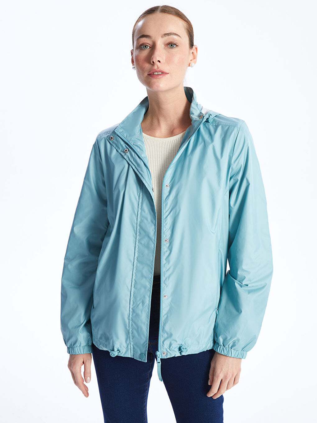 Womens outlet teal raincoat