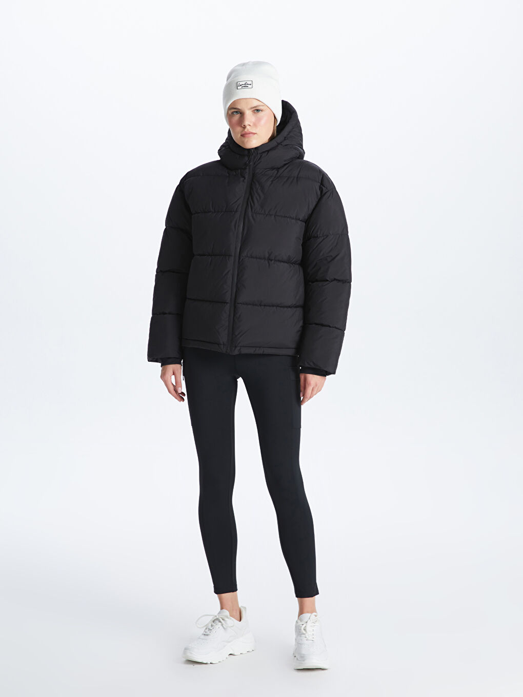 Hooded Regular Long Sleeve Women's Puffer -W31017Z8-CVL