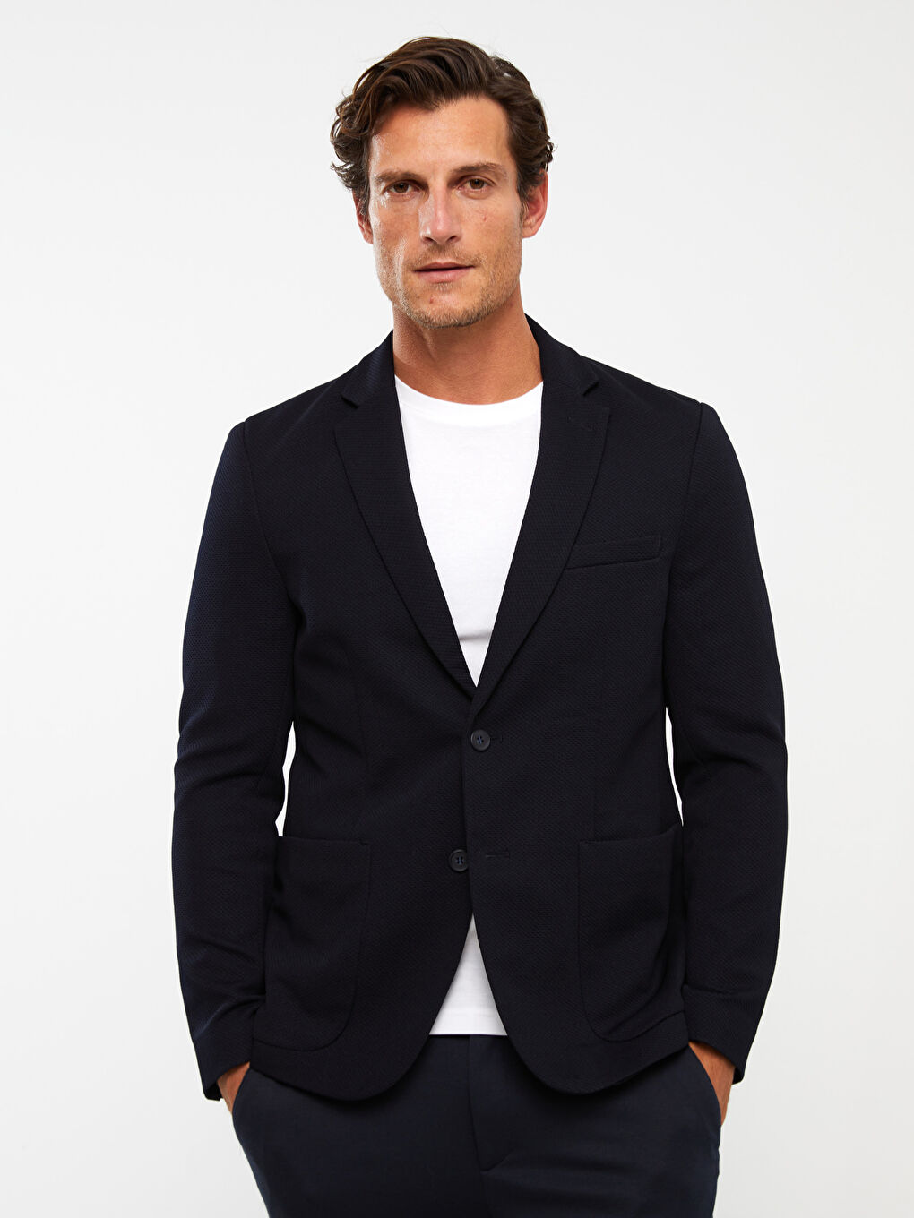 Mens blazer jacket slim fit top