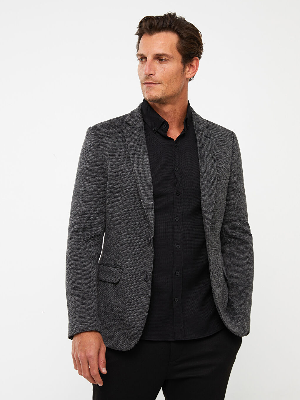 Grey mens deals blazer jacket
