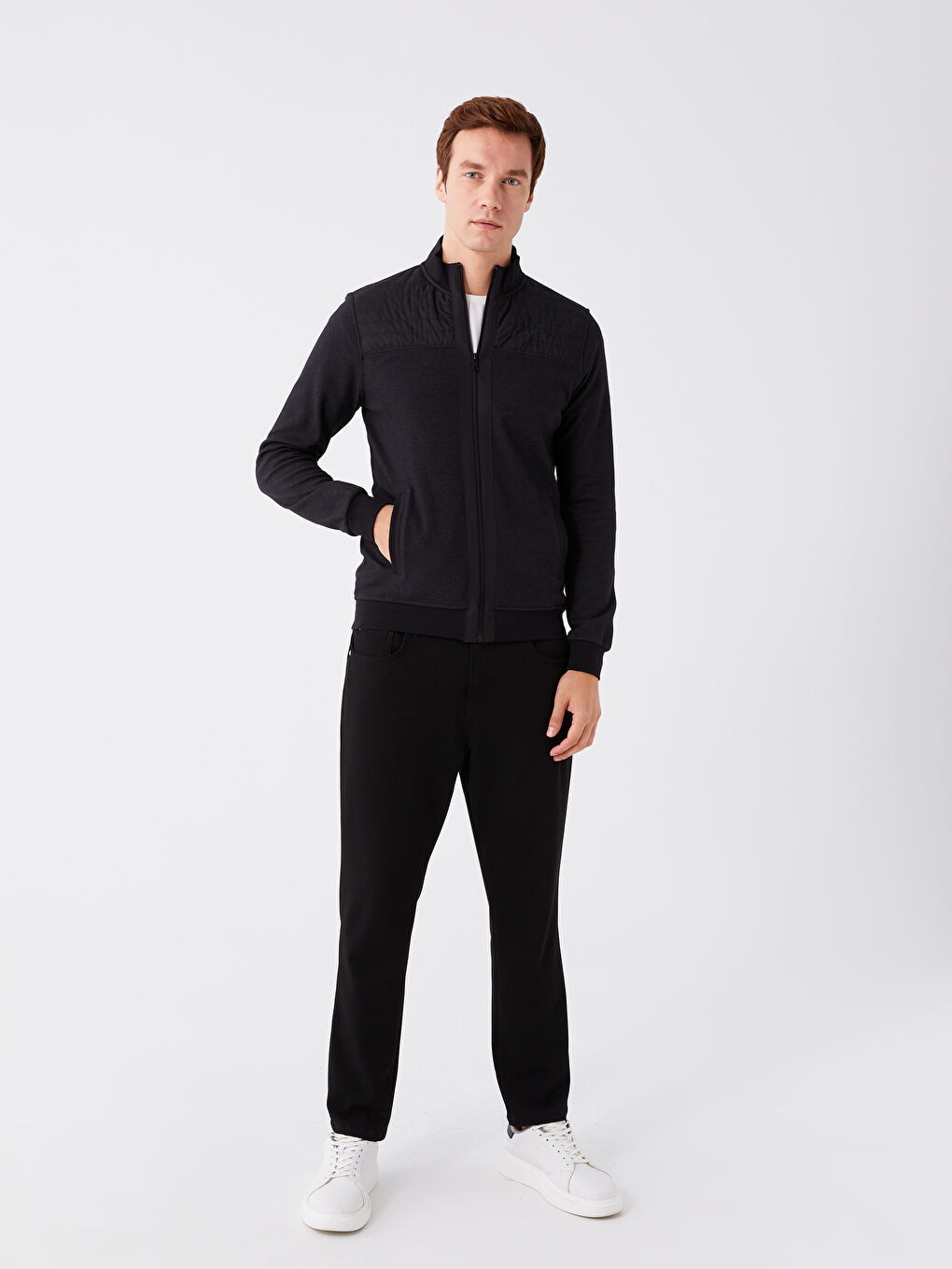 格安saleスタ Long Collar High Sleeve -W33667Z8-CVL Cardigan Sports Men's ウェア