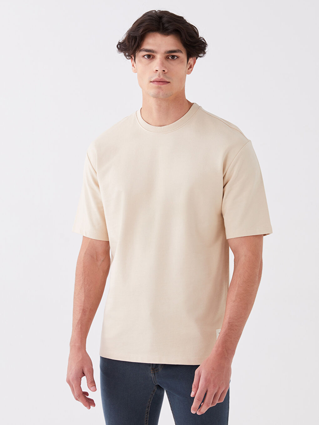 Short sleeve crew neck sweatshirt top