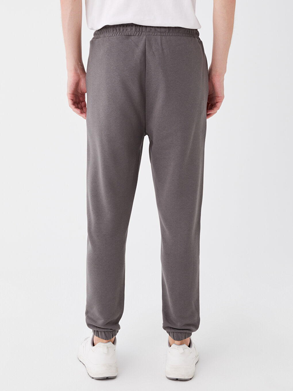 【BAON】24SS★ [BAONHAUS] check banding string jogger PT Cotton jogger trousers with elastic band and drawstring