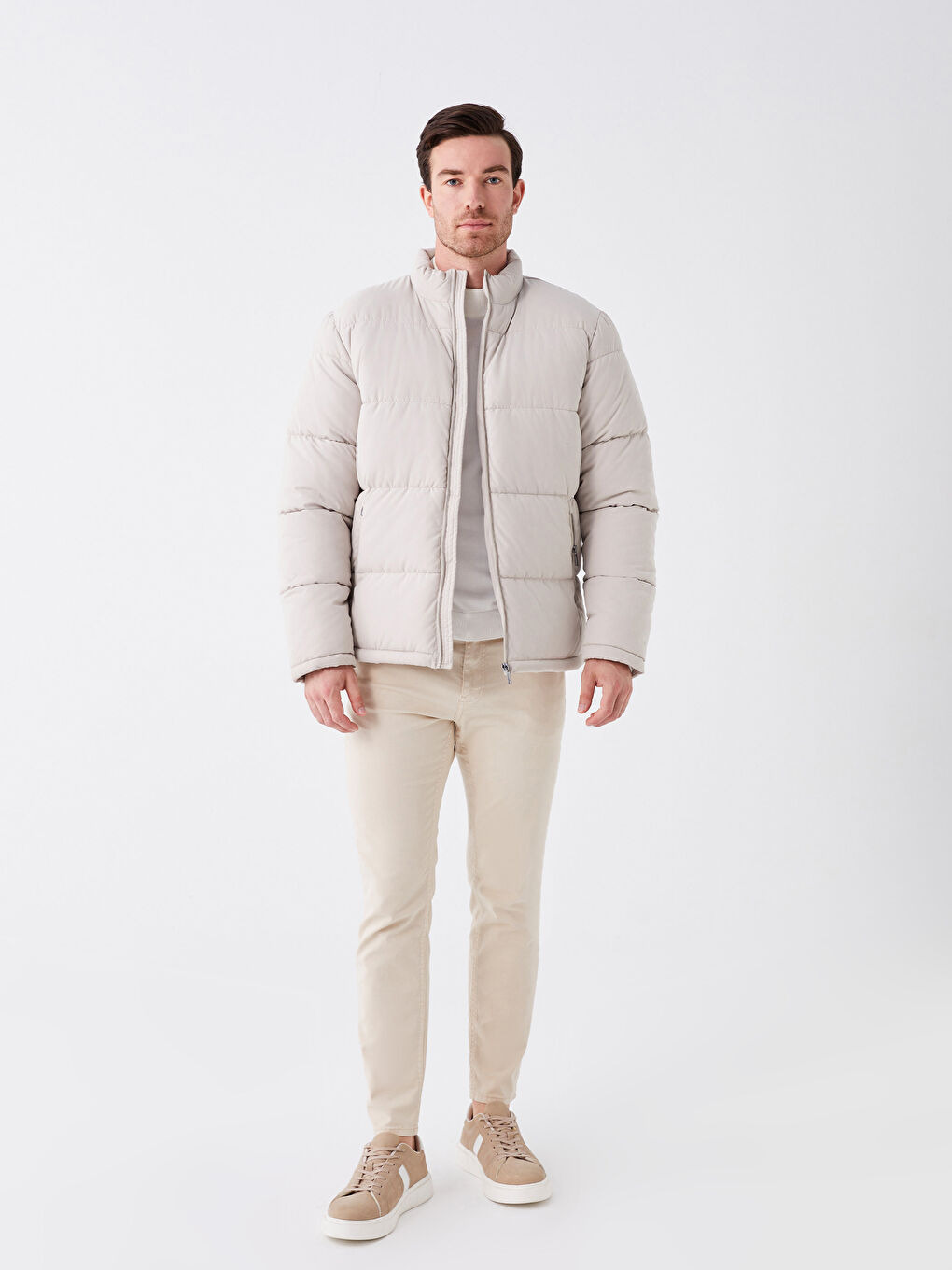 KM4K ベージュ フード付き ジャケット　サイズS JACKETS & COATS | オリジナルスノーボードウェア｜KM4K(カモシカ)