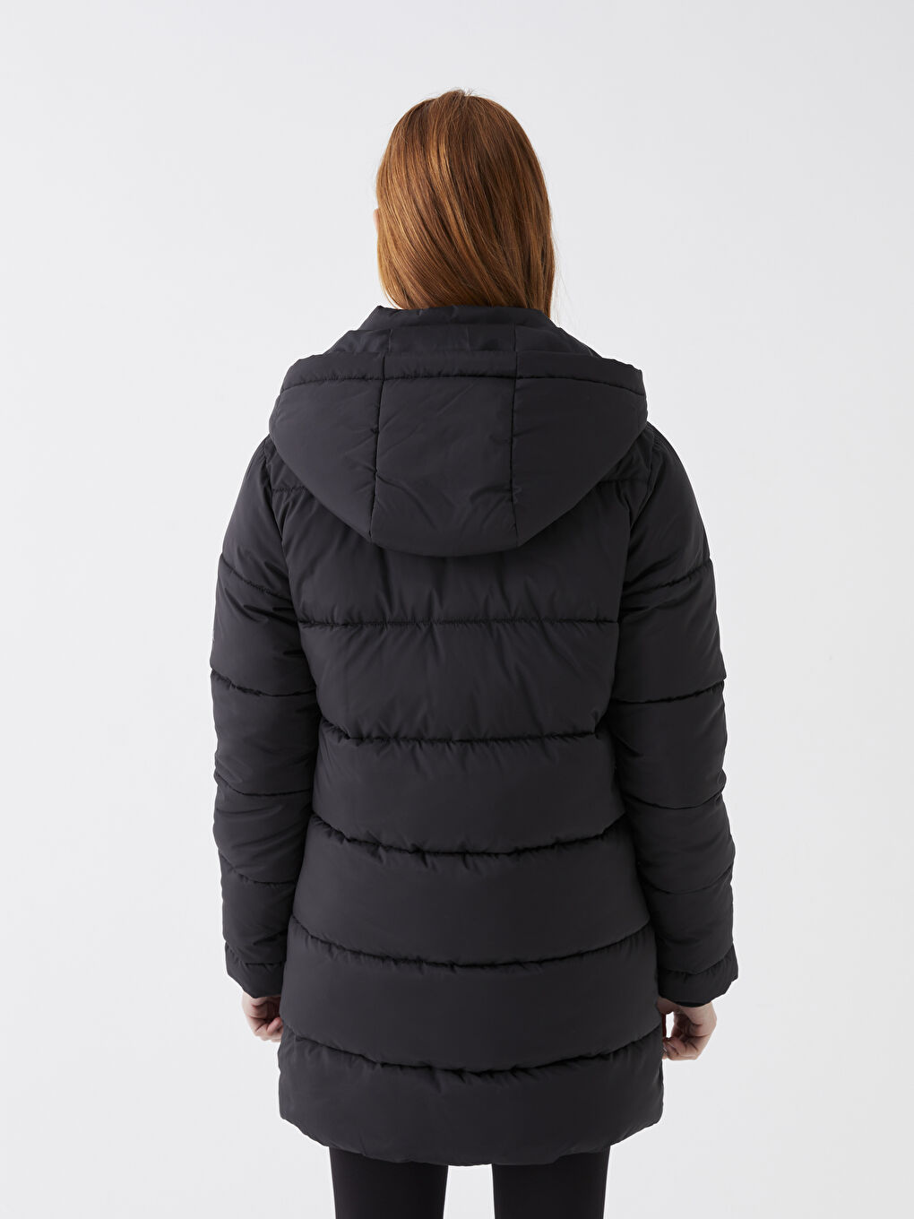 Hooded Regular Long Sleeve Women s Puffer W34738Z8 CVL W34738Z8 CVL LC Waikiki