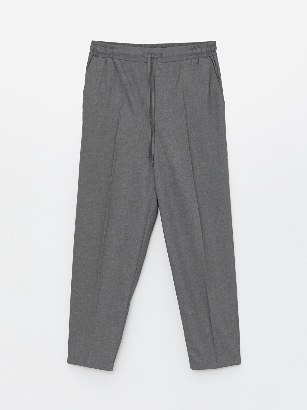 High-Waisted Carrot Fit Trousers