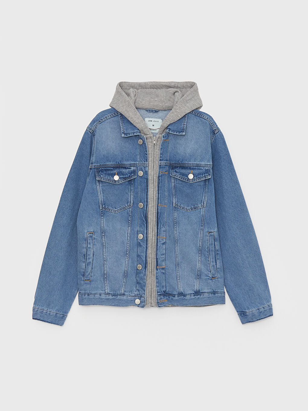 DSQUARED2 Techno Hooded Denim Jacket Blue | Mainline Menswear United States