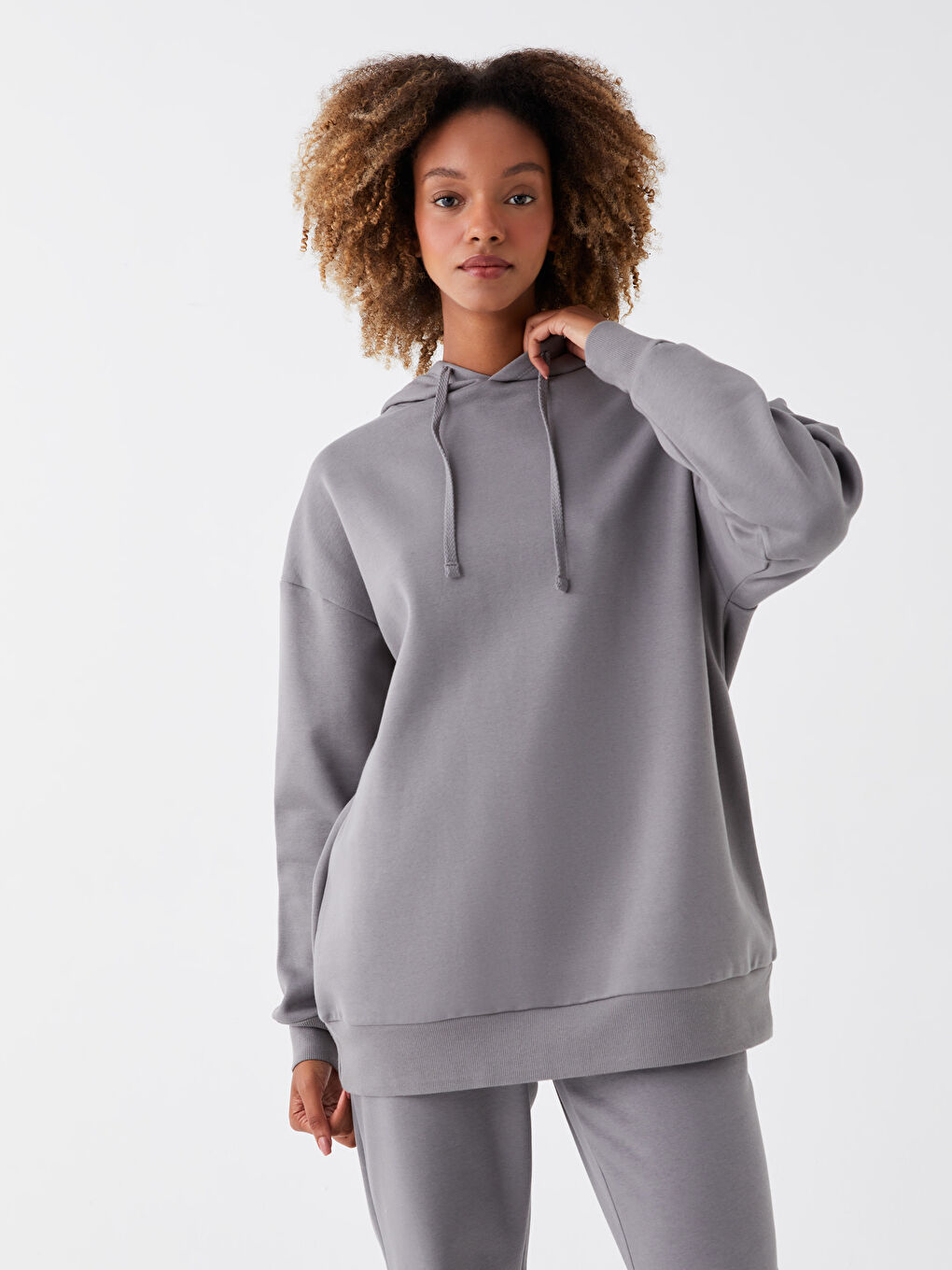 Plain Oversize Women s Thick Hoodie W36211Z8 V3U W36211Z8 V3U LC Waikiki
