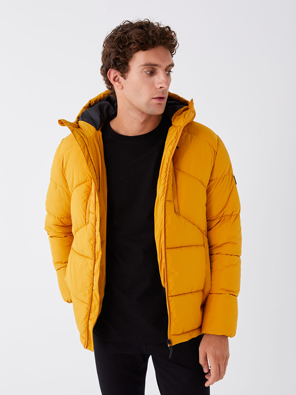 Manteau jaune capuche cheap