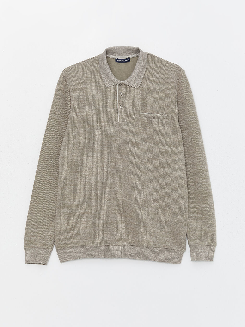 Polo long sales sleeve sweatshirt