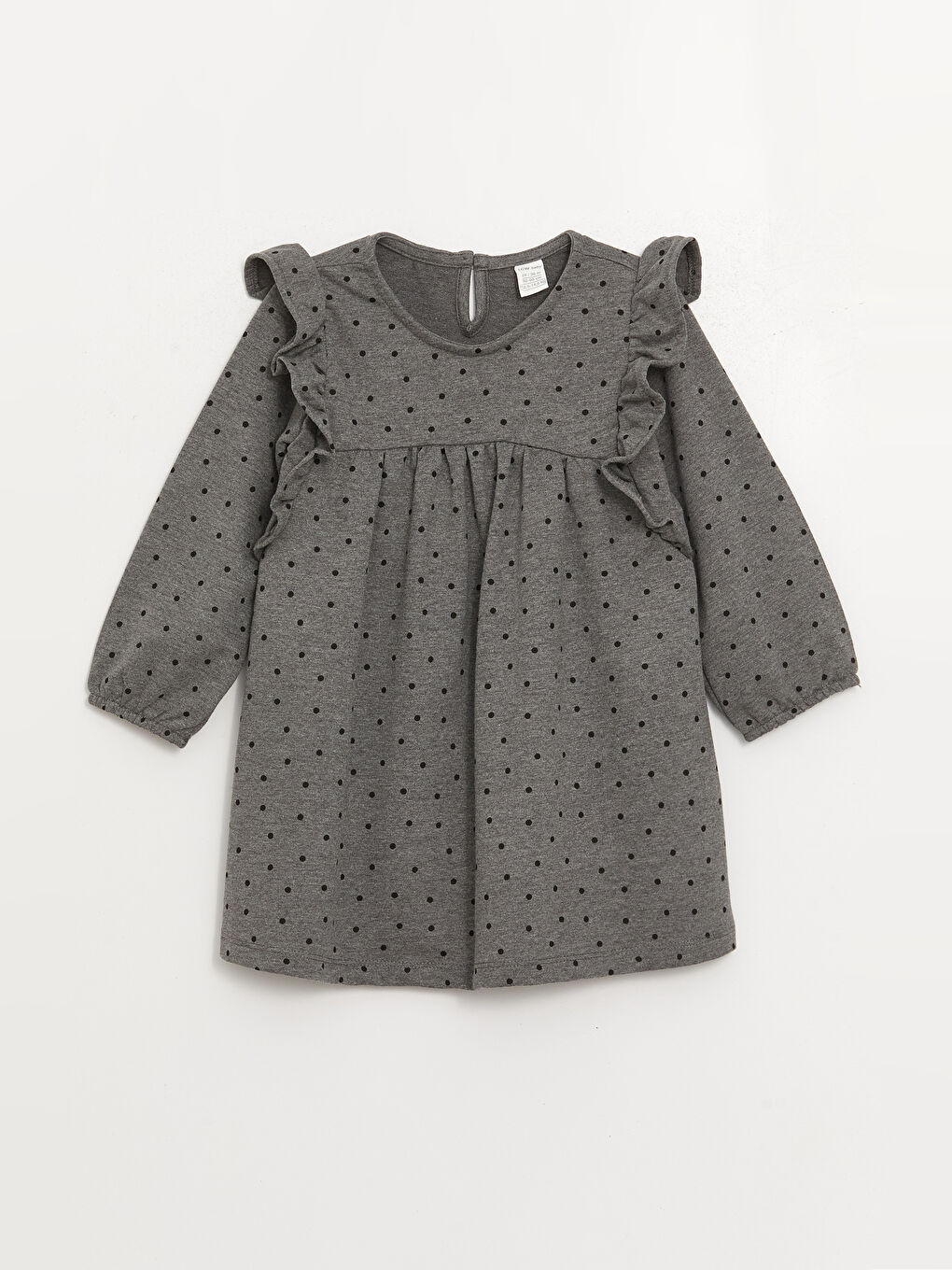 Crew Neck Patterned Baby Girl Dress W36325Z1 D3A W36325Z1 D3A LC Waikiki