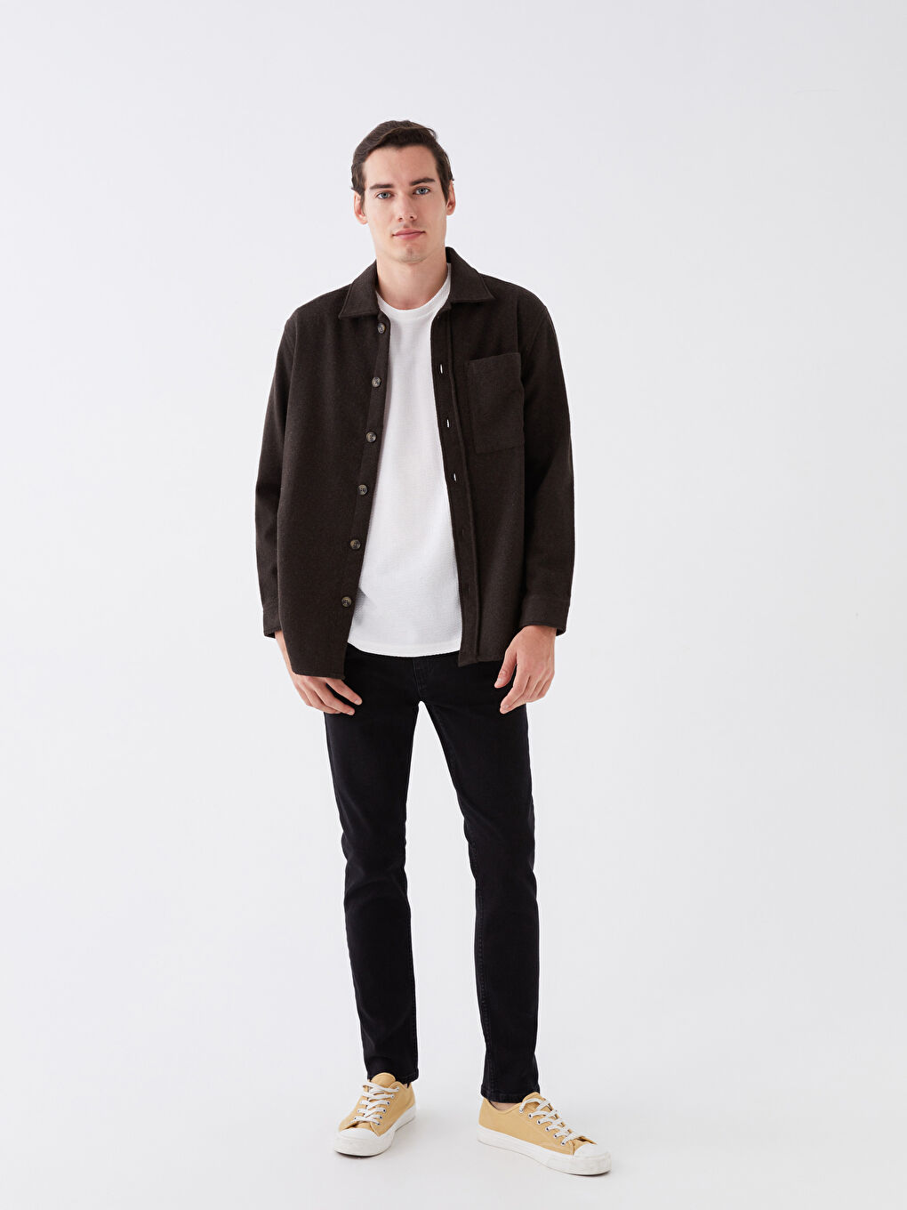 Comfortable Fit Long Sleeve Men's Lumberjack Shirt Jacket