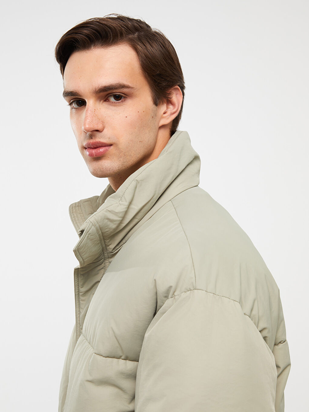 Comfortable Fit High Collar Men's Down Coat W36438Z8VD8 W36438Z8