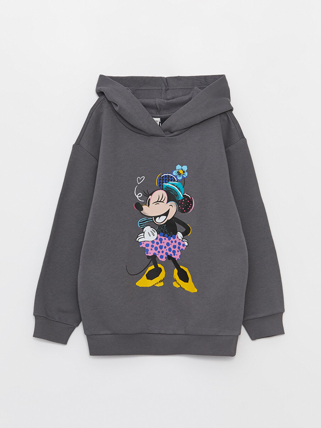 Minnie Mouse Printed Girls' Hoodie and Sweatpants -W37974Z4-HGL -  W37974Z4-HGL - LC Waikiki