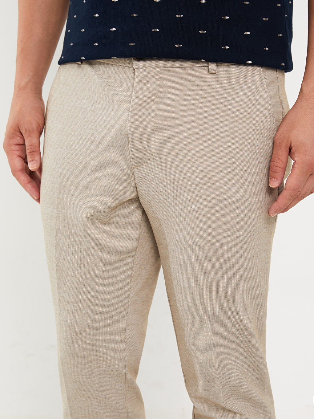 Slim Fit Men's Chino Trousers -W38070Z8-L8Q - W38070Z8-L8Q - LC Waikiki