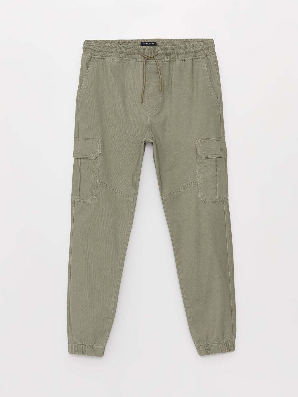 Slim Fit Gabardine Men's Cargo Trousers -W38477Z8-SEV