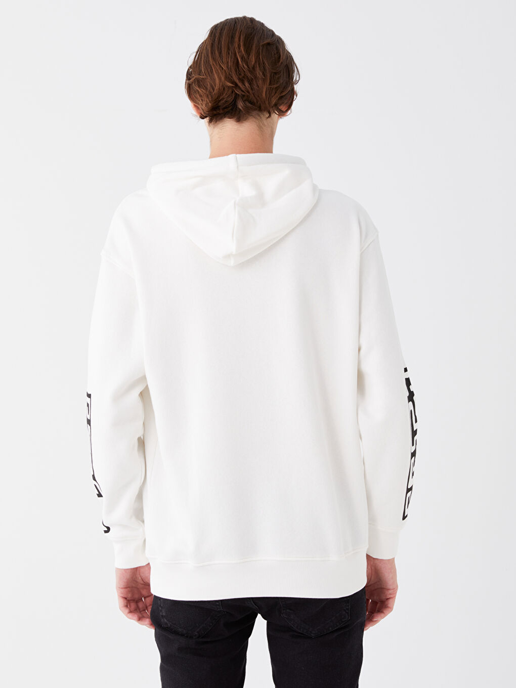 Long Sleeve Printed Men's Thick Hoodie -W38697Z8-EEW