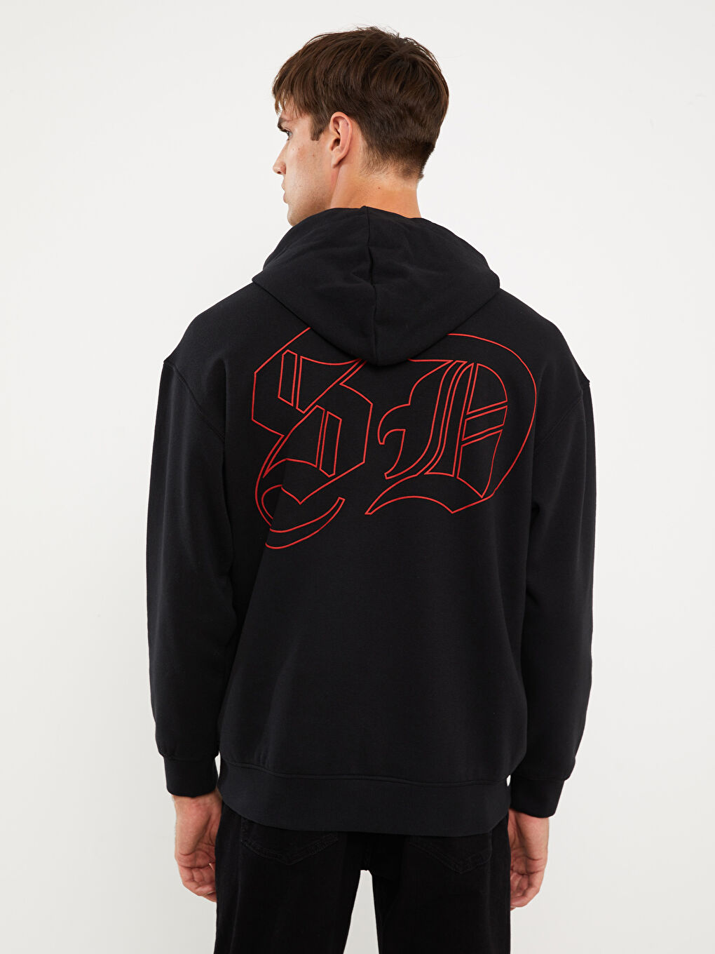 【うがいページ】 オーセンティックLサイズ Long Sleeve Printed Men's Thick Hoodie -W39149Z8-CVL
