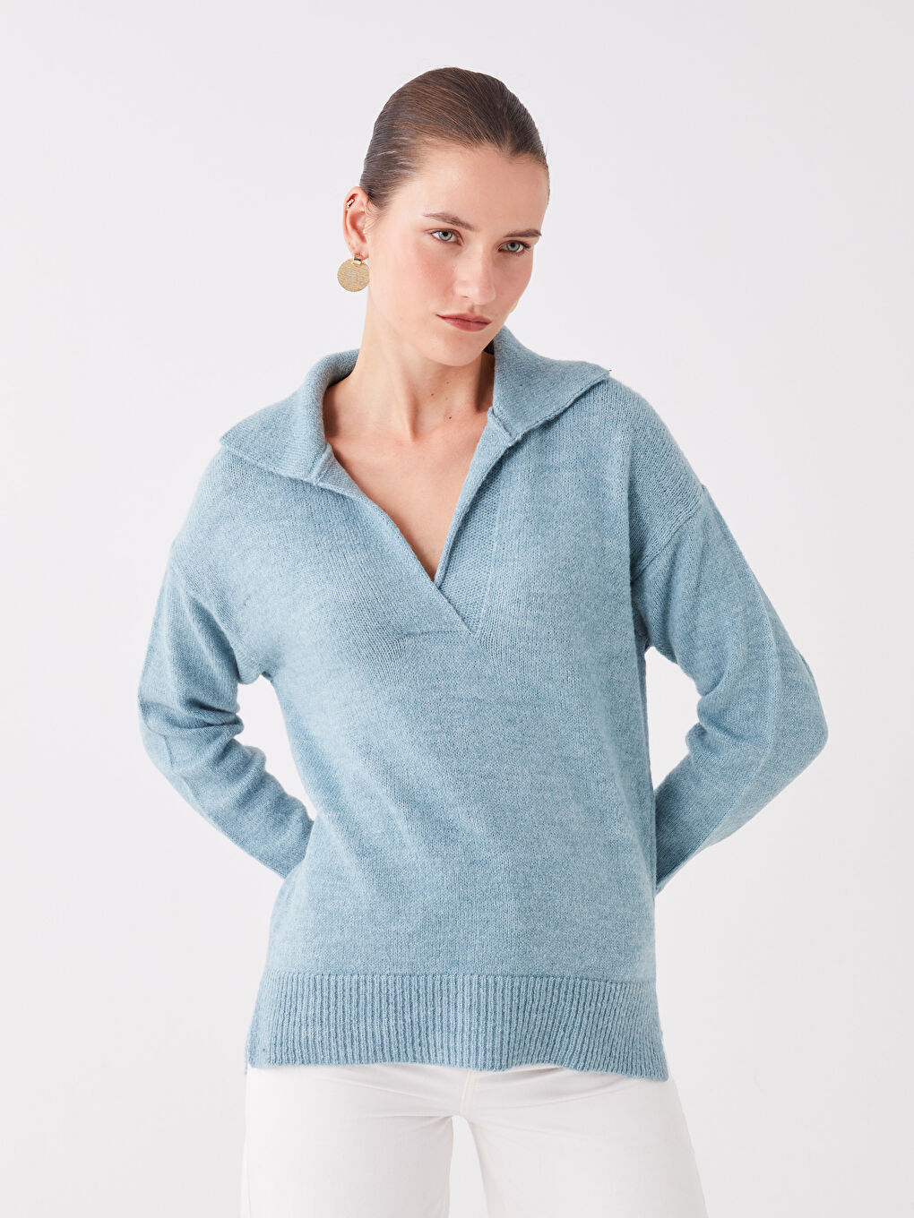 Plain sweater women's top