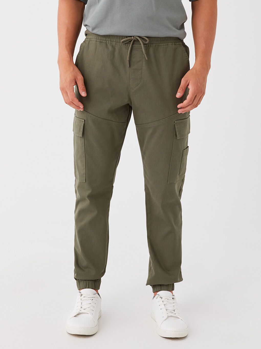XSIDE Slim Fit Men's Cargo Trousers -W3AP37Z8-VCR - W3AP37Z8