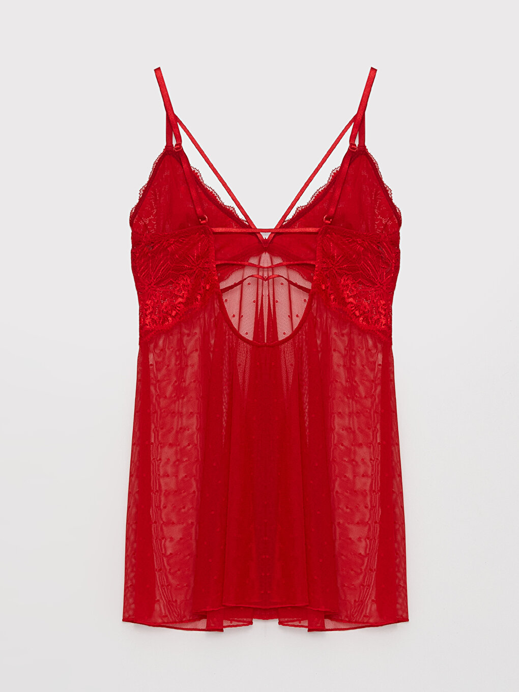 victoria secret lingerie red babydoll lace tulle