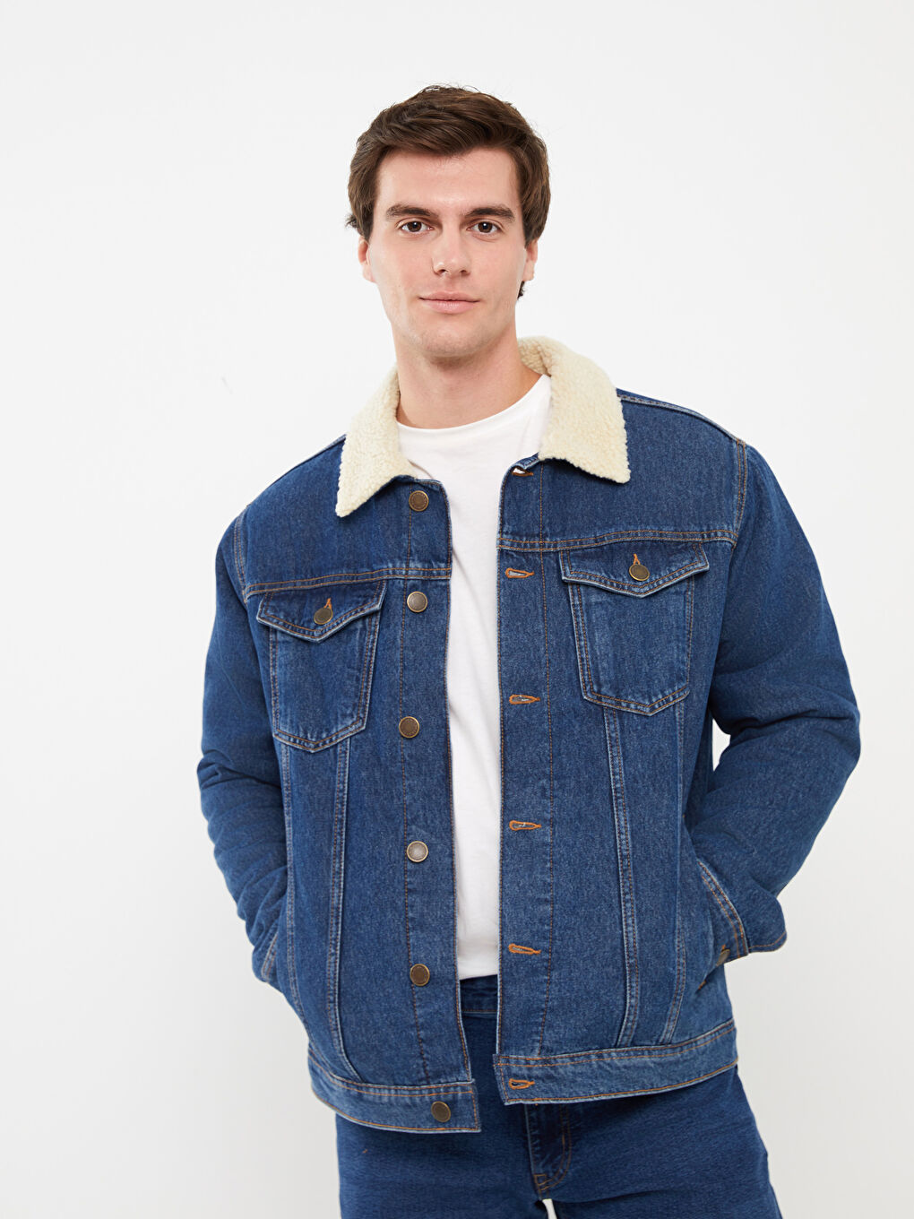 LC WAIKIKI Standard Fit Men's Denim Jacket -W3AT41Z8-H45