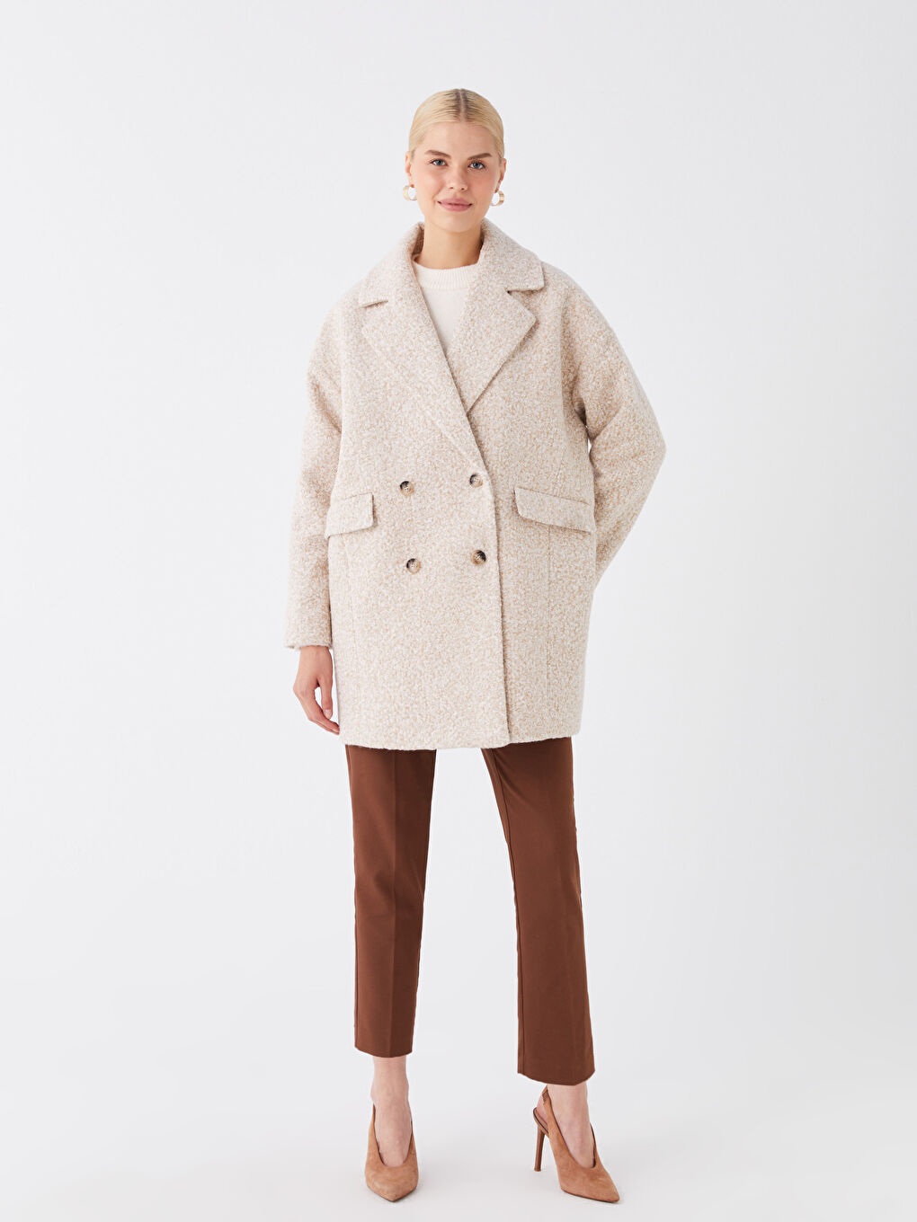 ジャケットその他 IONSEOUL collar washing work JK (4color) JE818 Jacket Collar Straight Long Sleeve Oversize Women's Cachet
