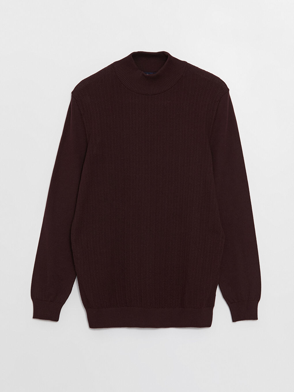 Turtleneck Long Sleeve Men's Tricot Sweater -W3BN25Z8-QMY - W3BN25Z8-QMY -  LC Waikiki