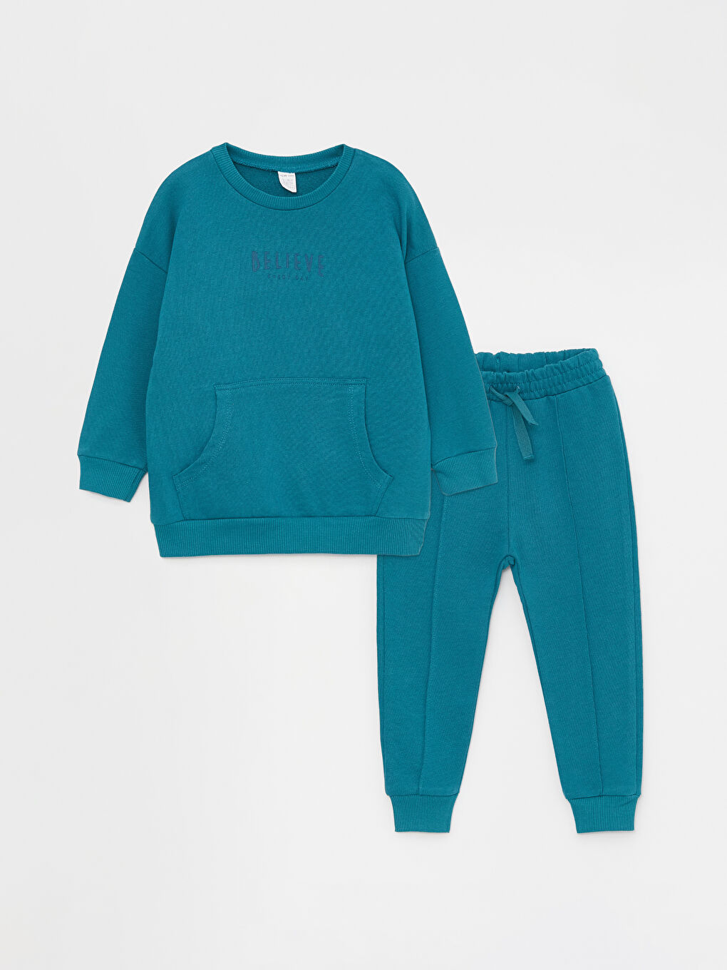 Crew Neck Long Sleeve Printed Baby Boy Sweatshirt and Sweatpants 2 Pack Set W3BO04Z1 H0V W3BO04Z1 H0V LC Waikiki