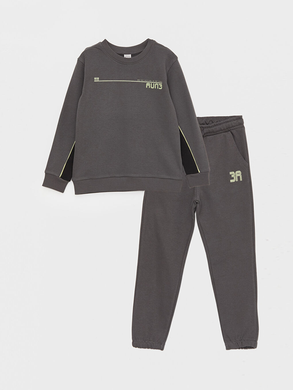 LC WAIKIKI Crew Neck Printed Long Sleeve Boys' Sweatshirt and