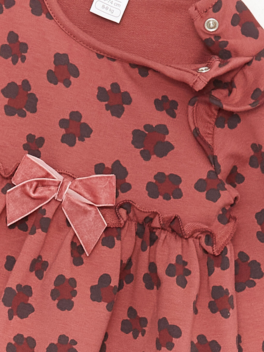 Crew Neck Baby Girl Dress W3CE78Z1LT8 W3CE78Z1LT8 LC Waikiki