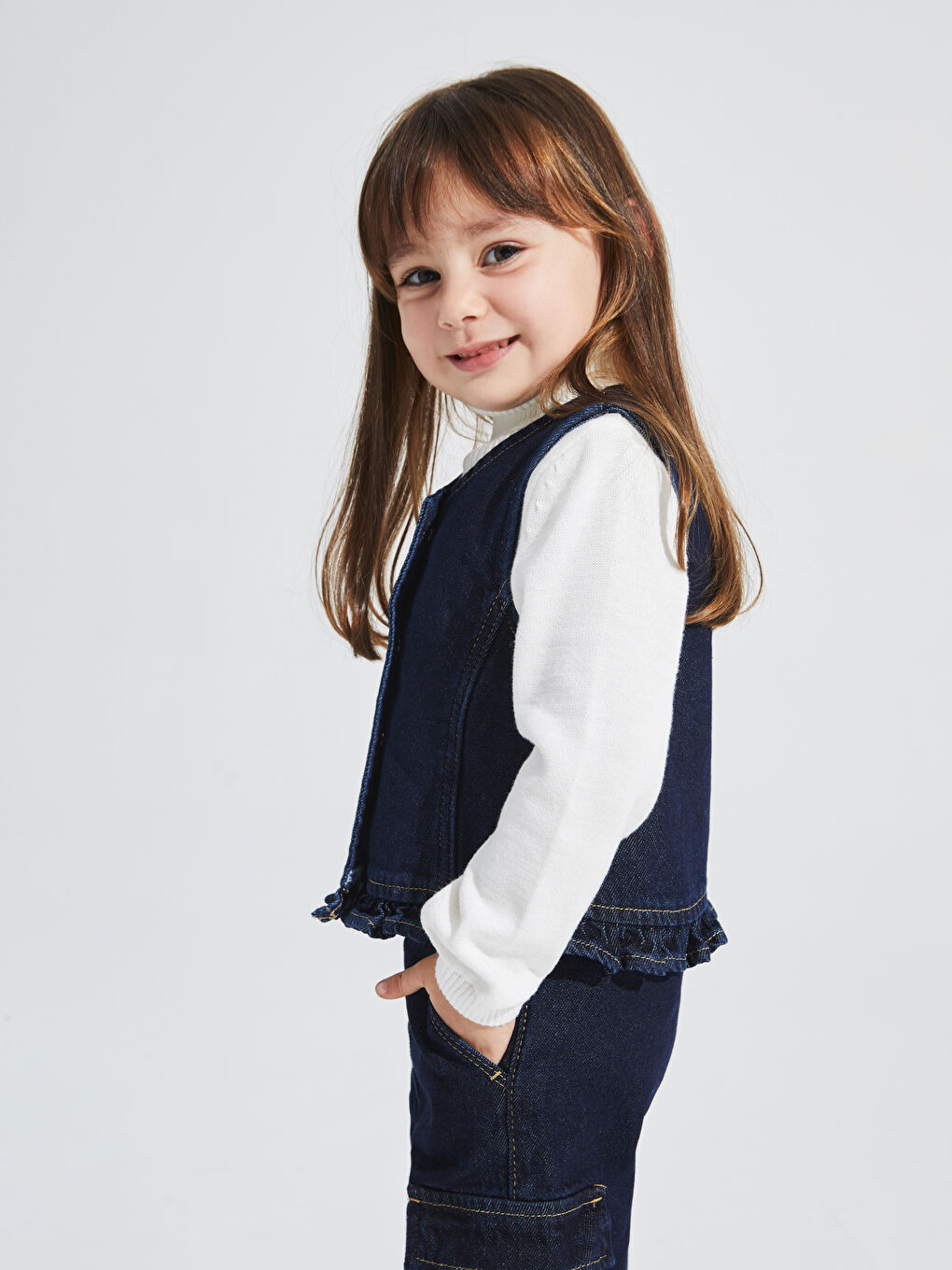 Baby girl on sale jean vest
