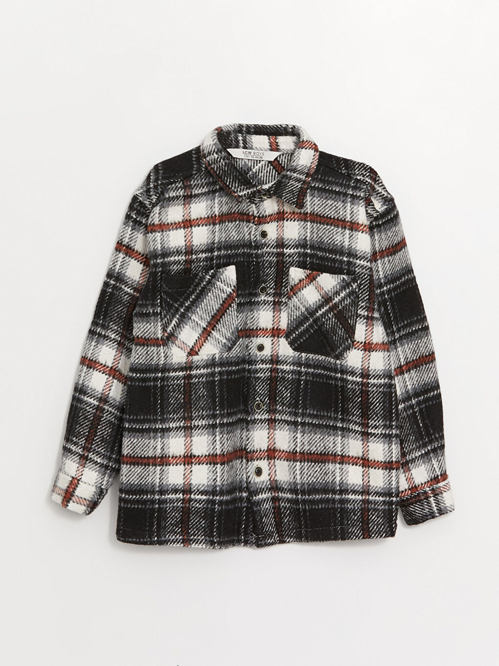 Boys red discount plaid jacket