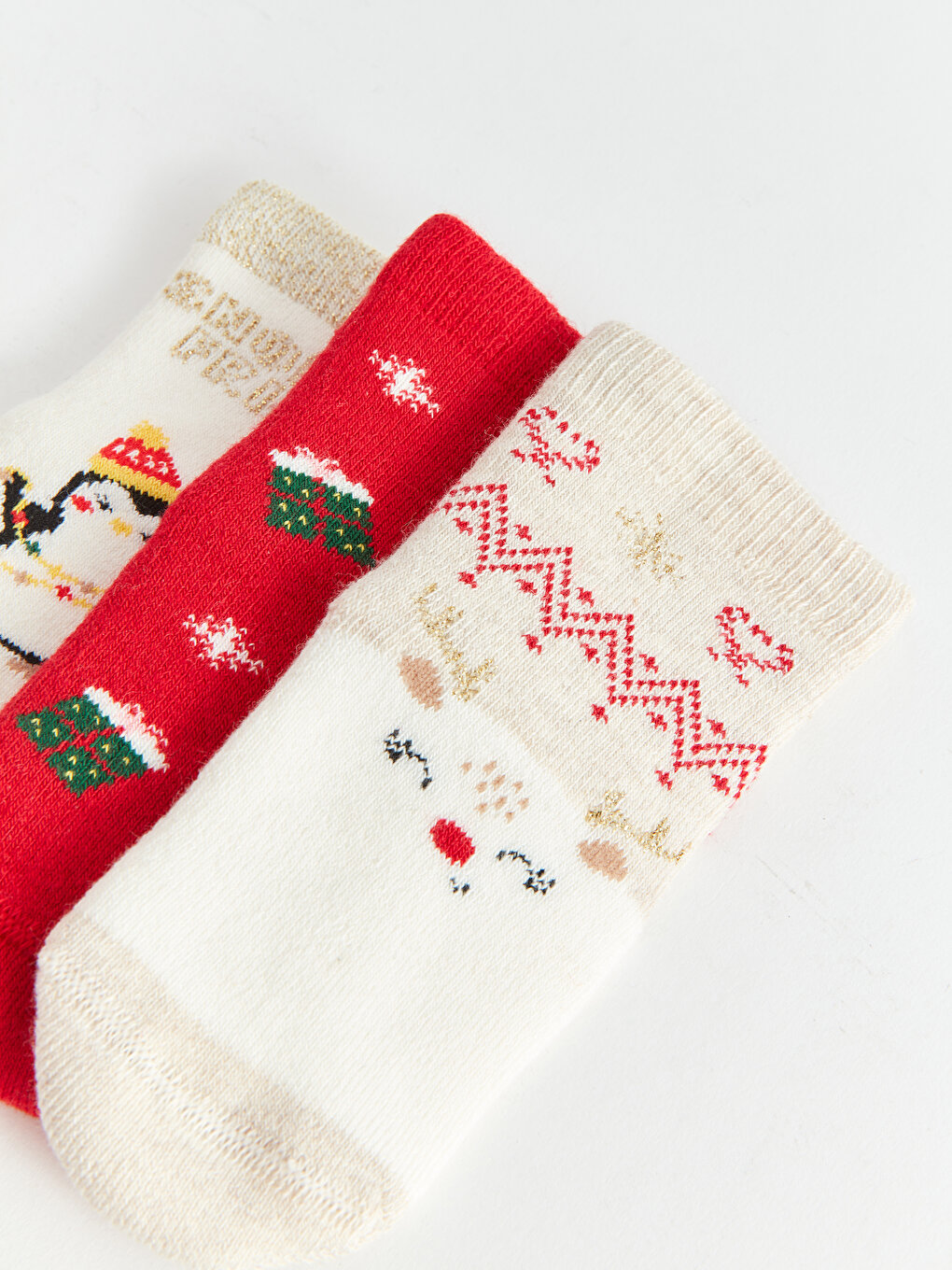 Christmas Themed Baby Girl Socks 3 Pack -W3DA00Z1-D2Y - W3DA00Z1-D2Y ...