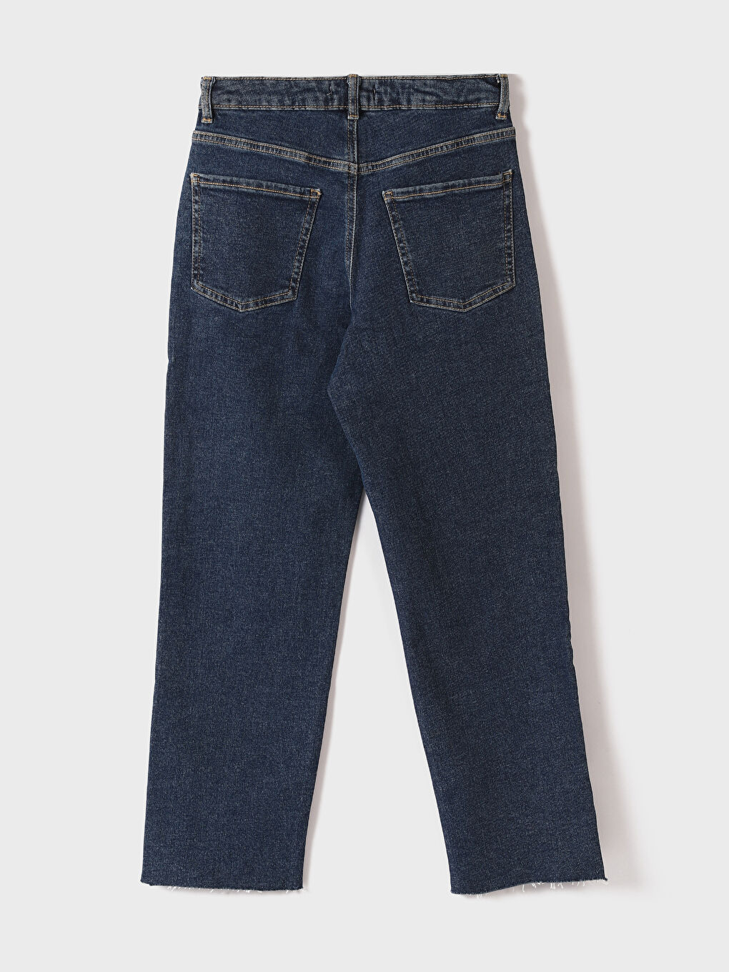 新作ウエア High Waisted -W3DB03Z8 Trousers Denim Women's Fit Straight パンツ