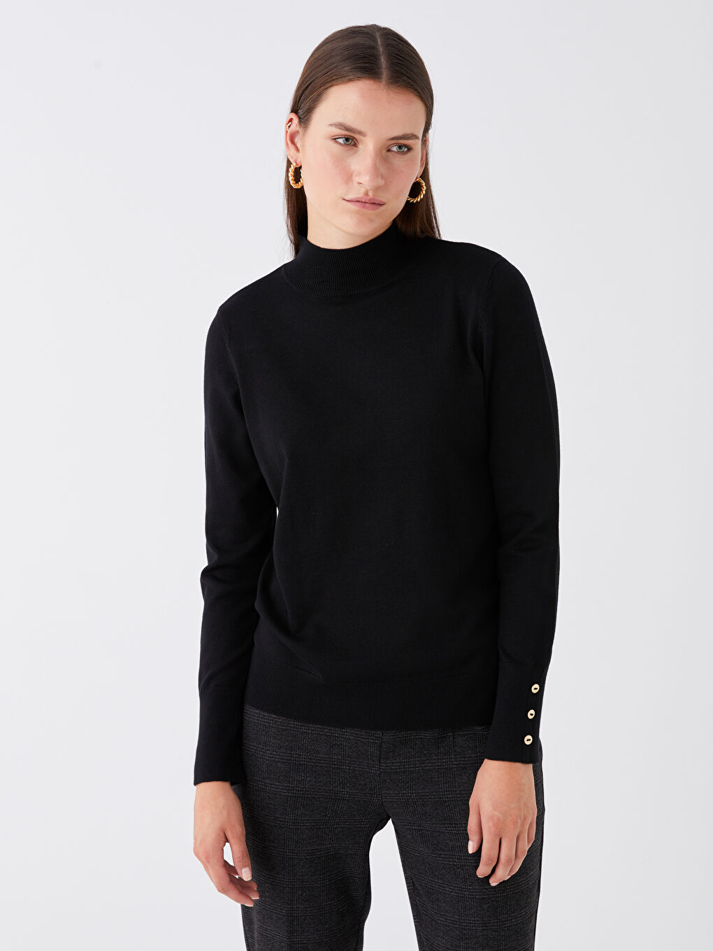 Black hotsell half turtleneck