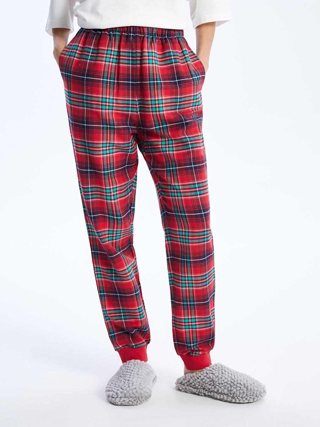 Elastic Waist Plaid Women s Jogger Pajama Bottoms W3DK81Z8 LTP W3DK81Z8 LTP LC Waikiki