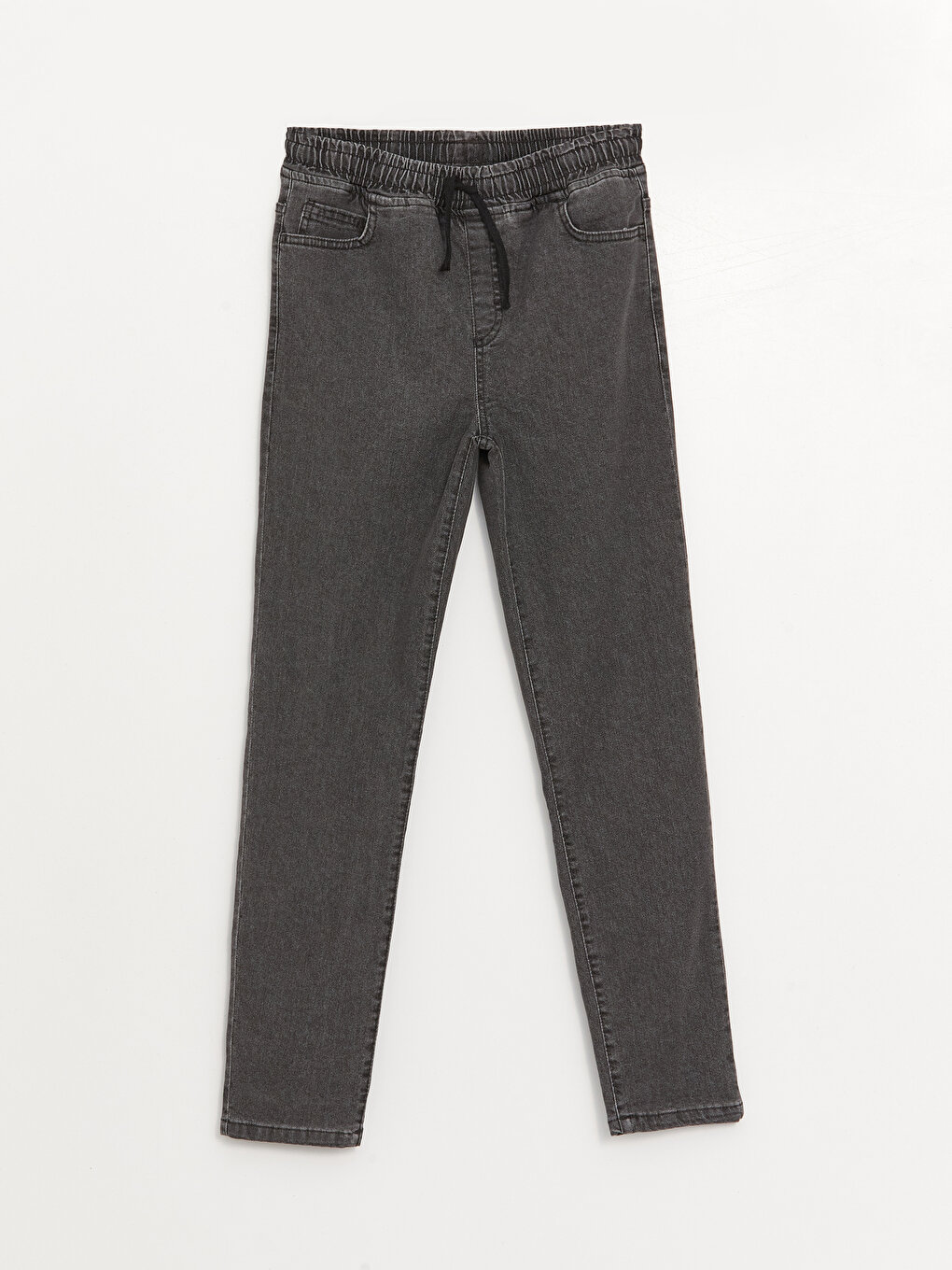 Elastic Waist Slim Fit Baby Boy Fleece-Lined Jeans -W3DS37Z4-309