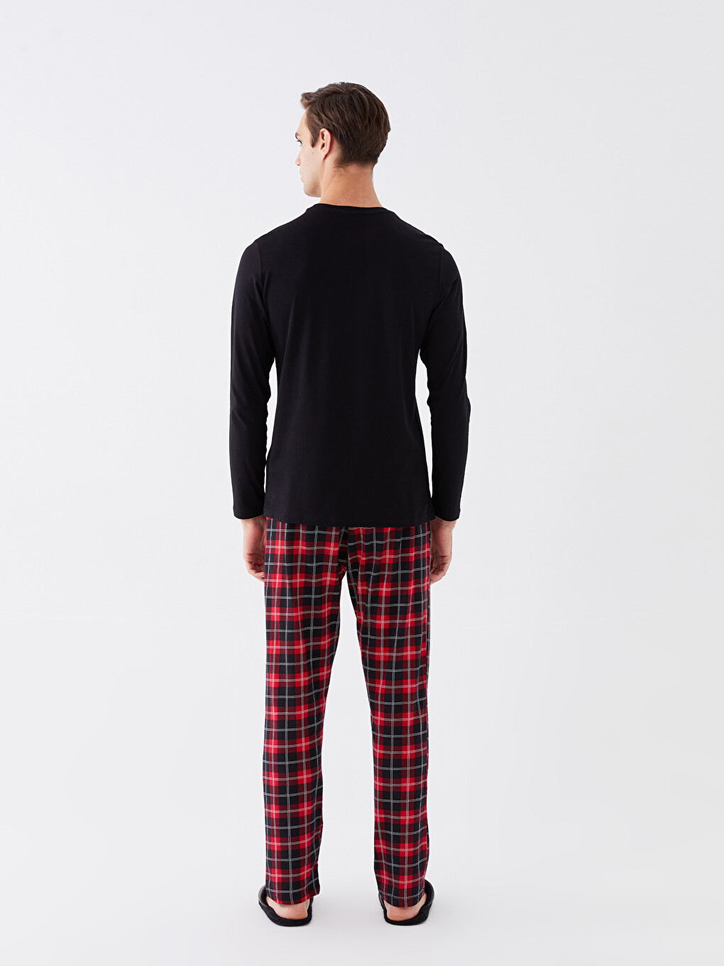 Pyjama Homme Grand Taille - Haut Manches Longues Et Bas Ample - Polyester Doux Et Respirant - Confort Détente