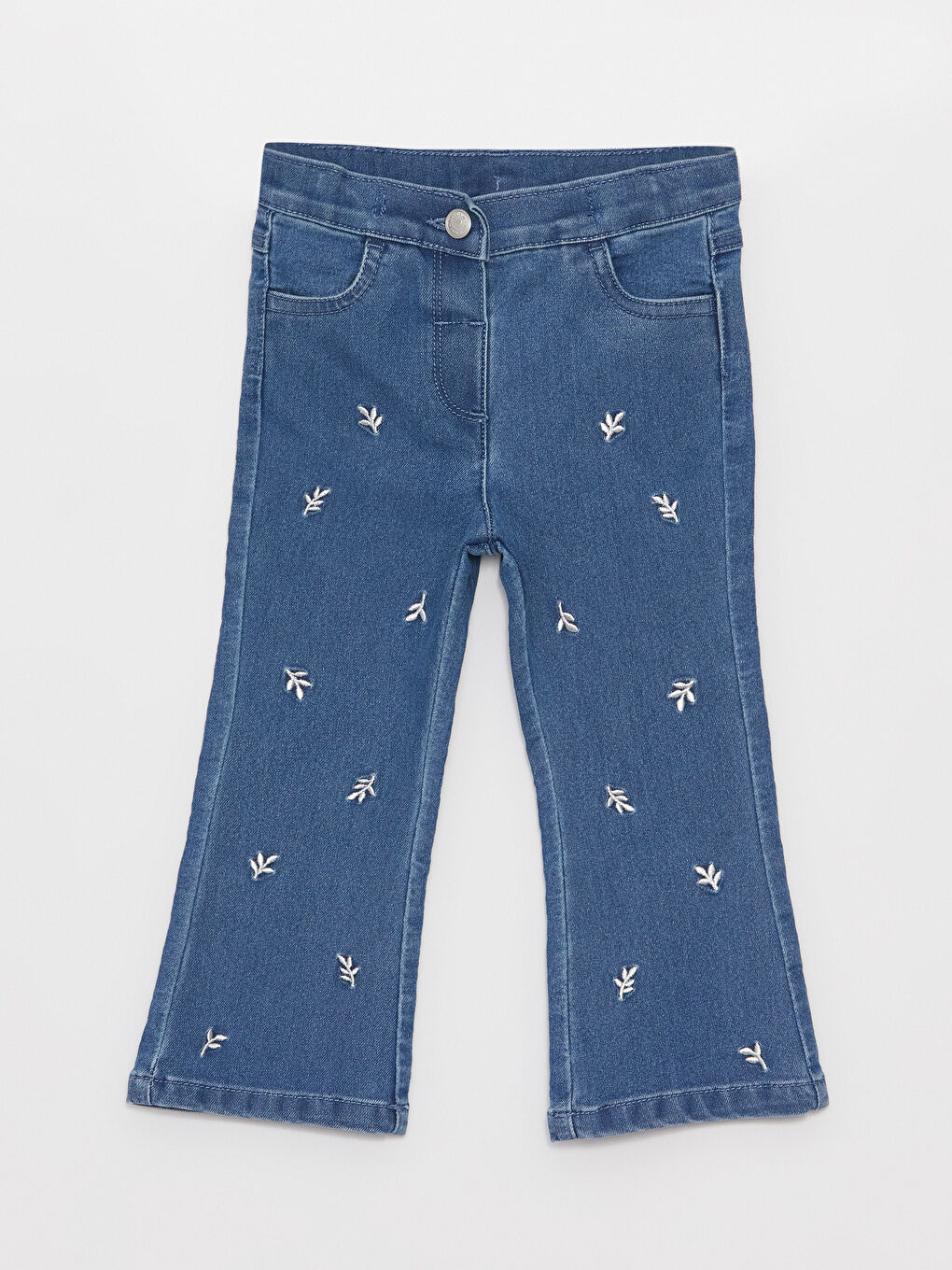 Embroidery Detailed Baby Girl Denim Trousers W3FT40Z1 507 W3FT40Z1 507 LC Waikiki