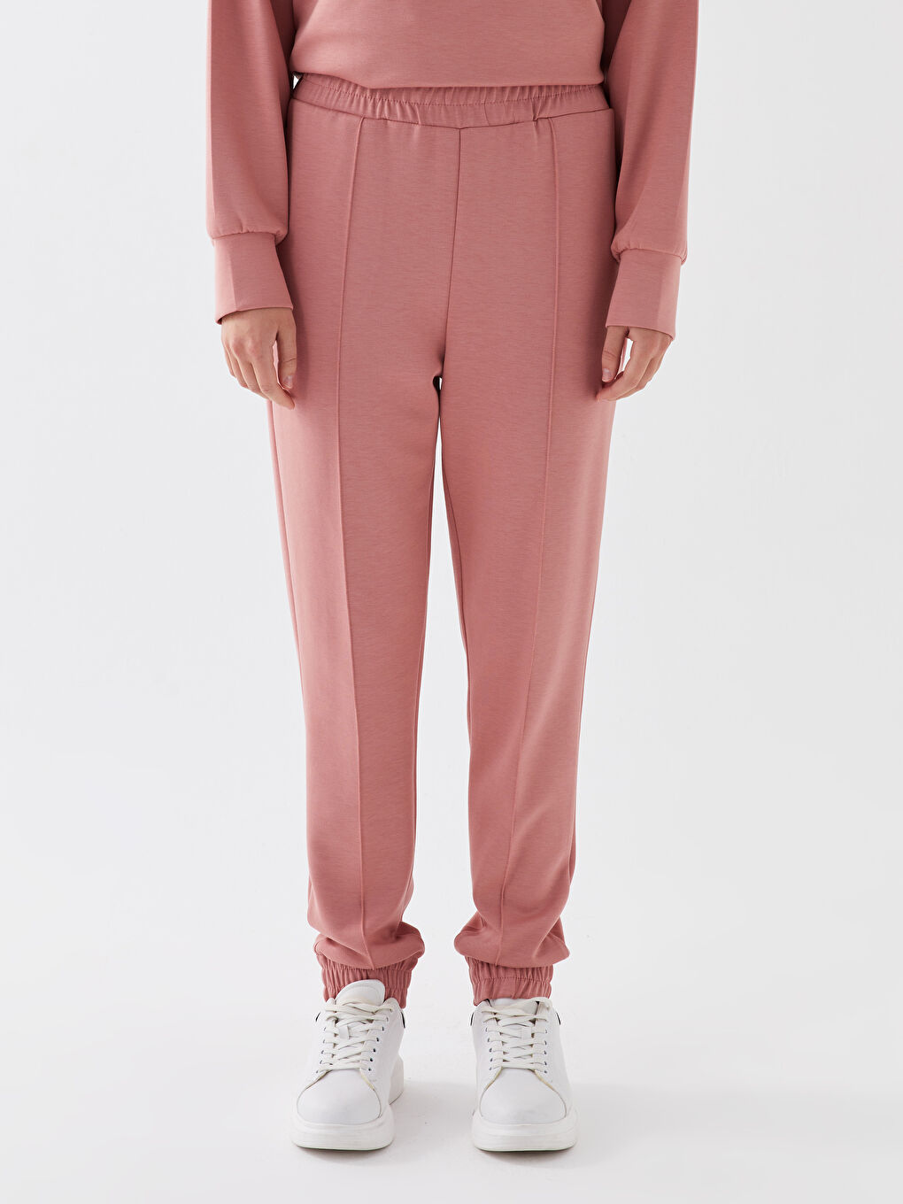 LC WAIKIKI Women's Elasticated Waist Plain Jogger Sweatpants