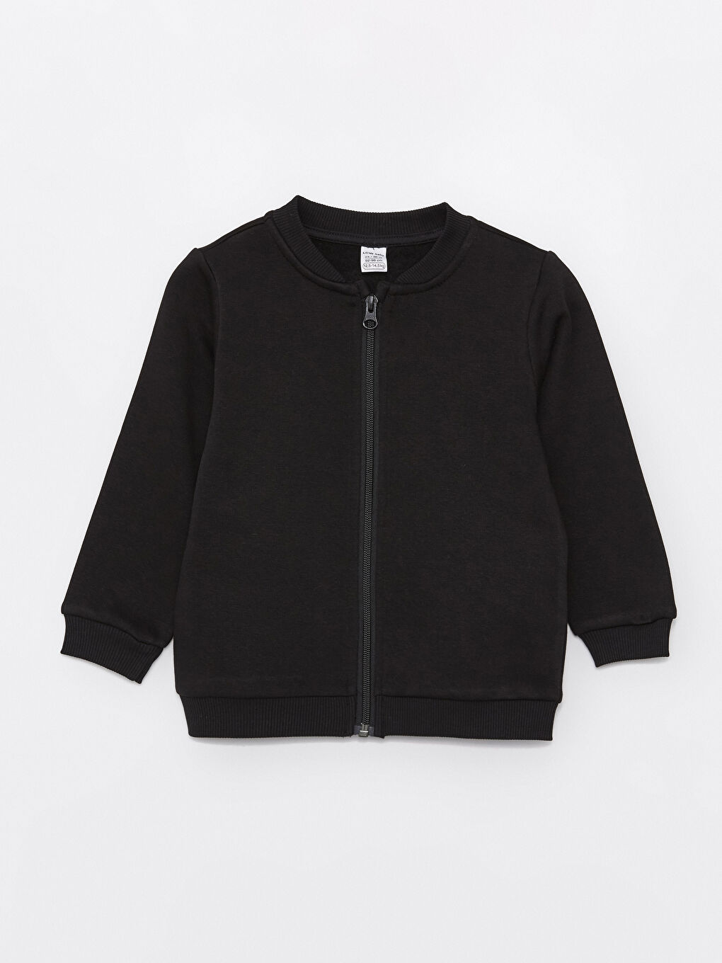 Crew Neck Long Sleeve Basic Baby Boy Zipper Sweatshirt W3GO24Z1HPT