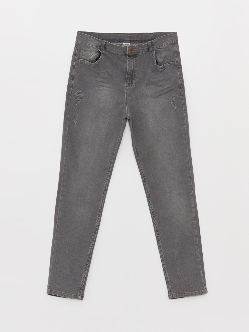 Mayoral - Girls Grey Cotton Super-Skinny Trousers | Childrensalon Outlet