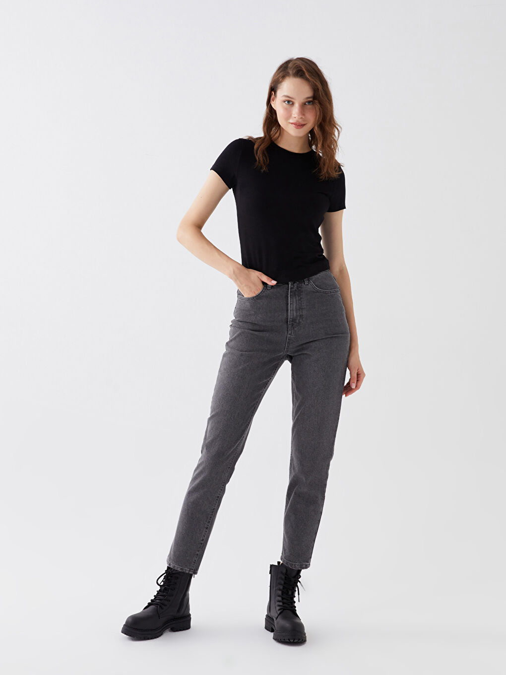 上品なファッション Mom Waikiki LC - W3H946Z8-GRD - -W3H946Z8-GRD Jeans Women Fit 邦画・日本映画