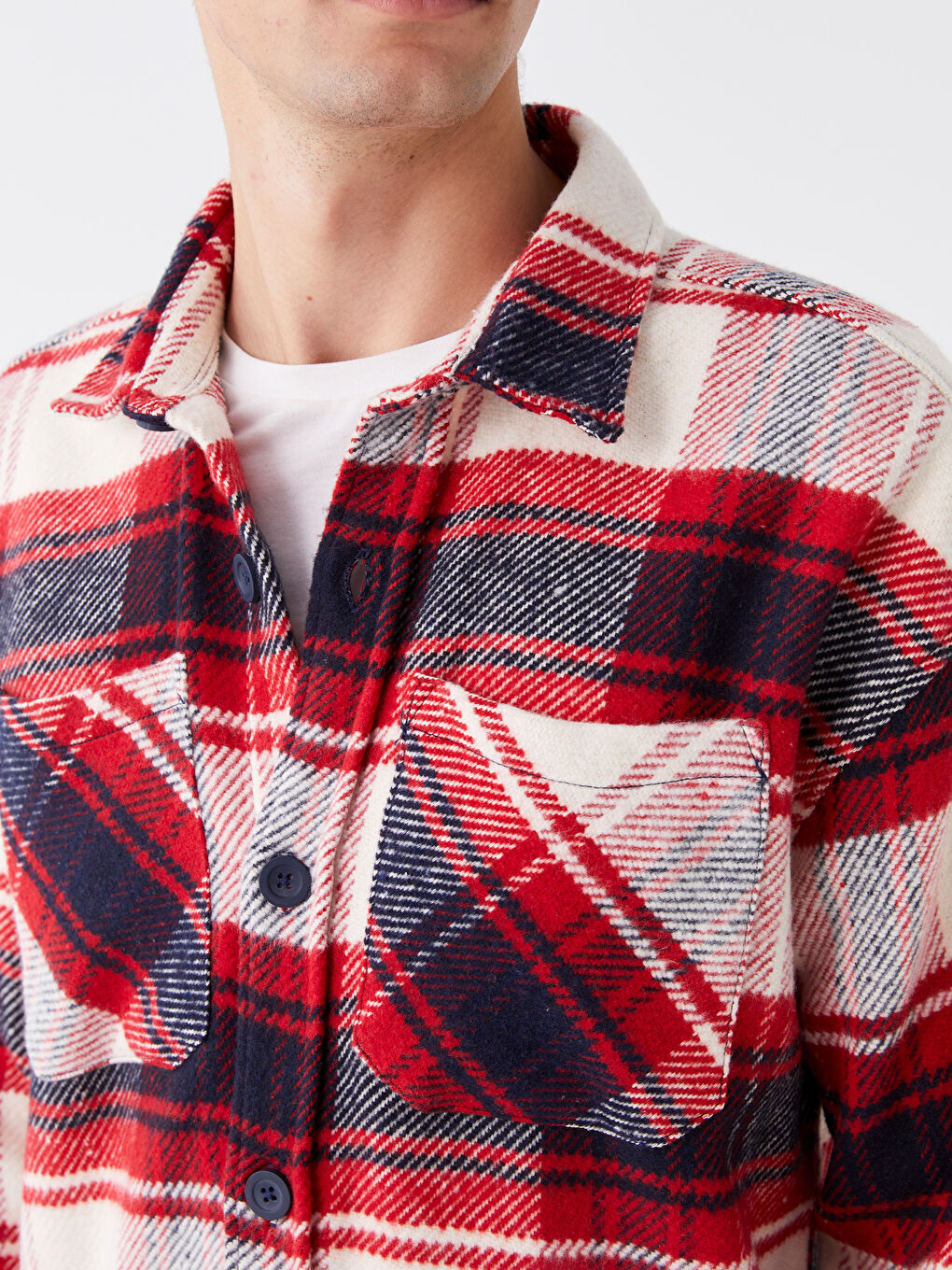 Relaxed Fit Long Sleeve Plaid Men's Lumberjack Shirt Jacket Relaxed Fit Long Sleeve Plaid Men's Lumberjack Shirt Jacket
