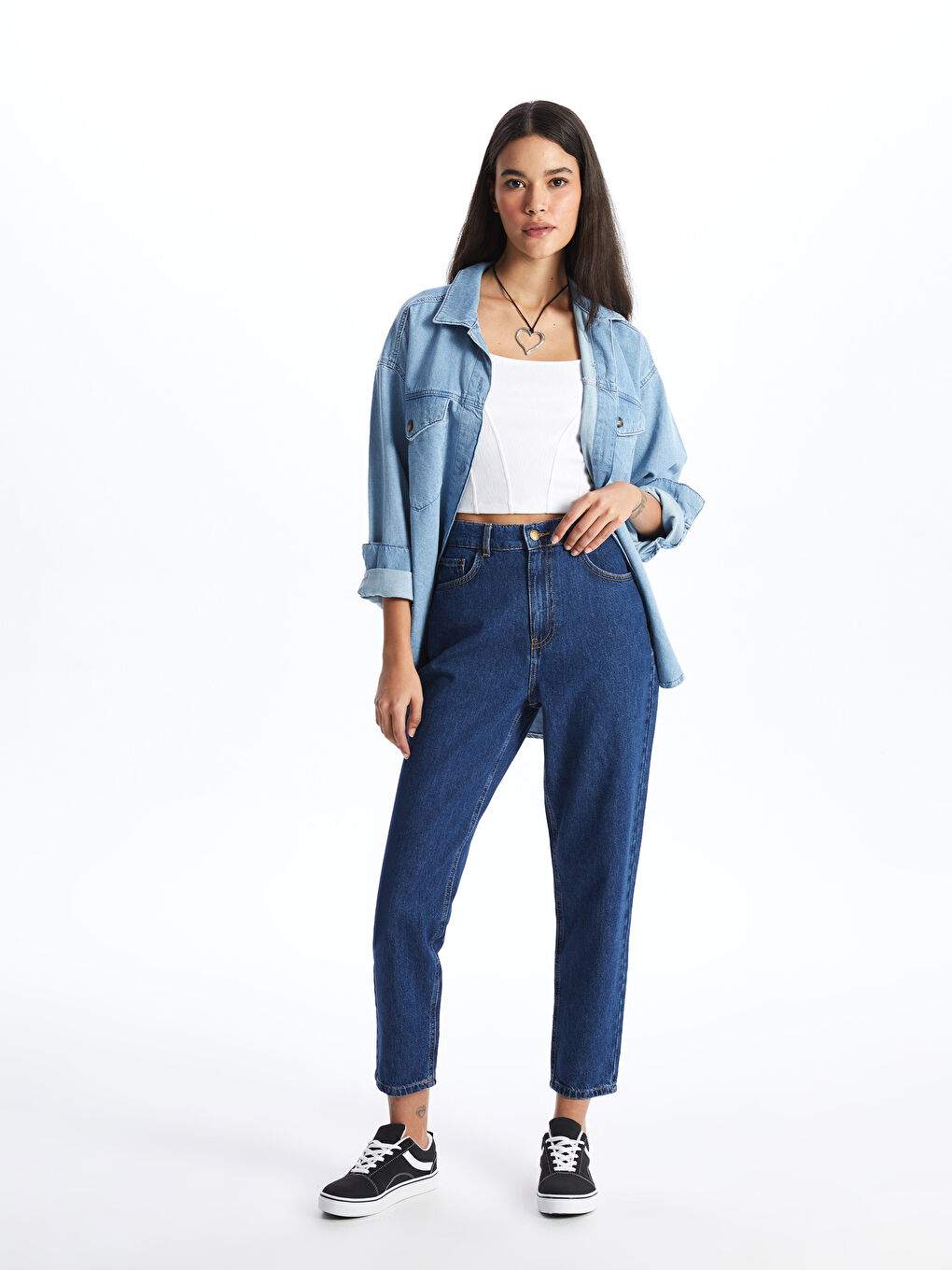 Mom Fit Women's Jeans -W3HI89Z8-507 - W3HI89Z8-507 - LC Waikiki