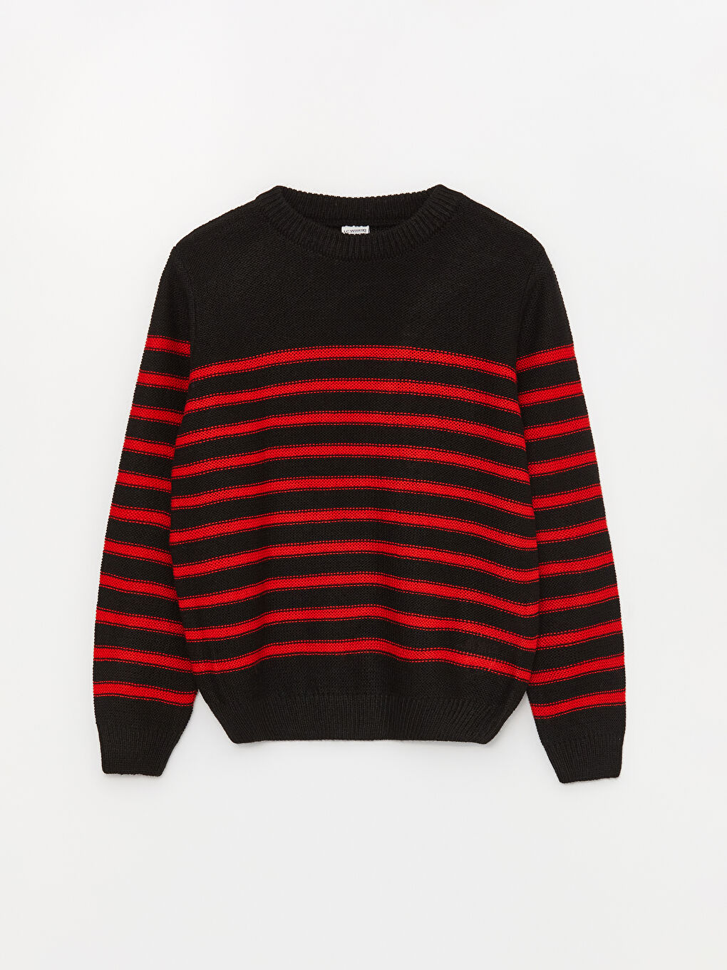Crew Neck Striped Long Sleeve Boys' Knitwear Sweater